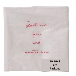 Papierservietten Lasst uns froh und munter sein
