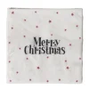 Papierservietten Merry Christmas weiß
