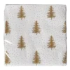 Papierservietten Tannenwald goldfarben