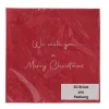 Papierservietten We wish you a Merry Christmas rot