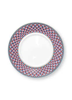 Pip Studio Butterschale Flower Festival hellblau