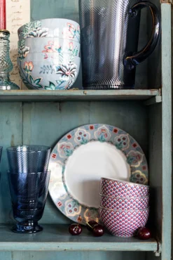 Pip Studio Butterschale Flower Festival hellblau