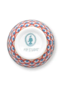 Pip Studio Eierbecher Flower Festival Muscheloptik hellblau