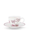 Pip Studio Espresso Tasse & Untertasse Jolie Punkte goldfarben rosa