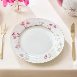 Pip Studio Essteller Jolie Punkte goldfarben rosa 26,5 cm