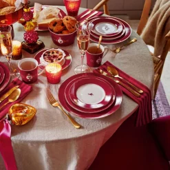 Pip Studio Frühstücksteller Love Birds Hirsch dunkelrot 21 cm