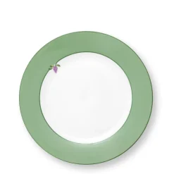 Pip Studio Frühstücksteller Lily & Lotus uni hellgrün 23 cm