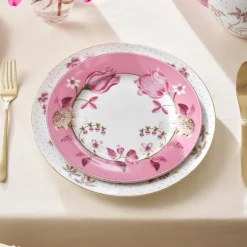 Pip Studio Frühstücksteller Jolie Tulpen rosa 23 cm