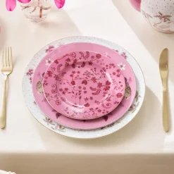 Pip Studio Gebäckteller Jolie Blumen rosa 17 cm