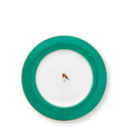 Pip Studio Gebäckteller Love Birds grün 17 cm