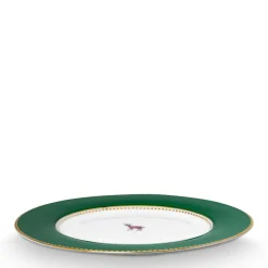 Pip Studio Gebäckteller Love Birds Hirsch dunkelgrün 17 cm