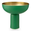 Pip Studio hohe Metallschale grün matt