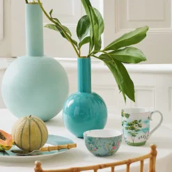 Pip Studio Metall Vase leuchtend blau 26 cm