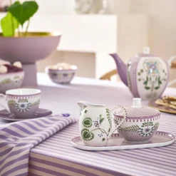 Pip Studio Milch & Zucker Tablett Lily & Lotus lila