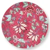 Pip Studio Platzteller Flower Festival Dunkelrosa 32 cm