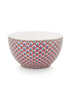 Pip Studio Schale Flower Festival Muscheloptik hellblau 9,5 cm