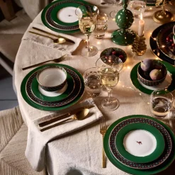 Pip Studio Speiseteller Love Birds dunkelgrün 26,5 cm