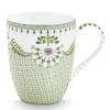 Pip Studio Tasse Lily & Lotus gemustert hellgrün groß