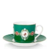 Pip Studio Tasse mit Unterteller Love Birds grün