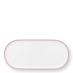 Pip Studio Zucker- und Milchtablett Jolie Punkte goldfarben rosa