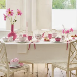 Pip Studio Zucker- und Milchtablett Jolie Punkte goldfarben rosa