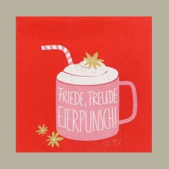Räder Cocktailserviette Friede Freude Eierpunsch