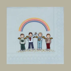 Räder Cocktailserviette Himmlische Brüder Blau