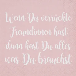 Räder Cocktailserviette Verrückte Freundinnen Rosa