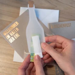 Räder Flaschenpostkarte Überraschung