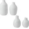 Räder Mini Flaschenvasen 4er-Set weiß