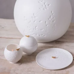 Räder Porzellanteller Goldfarbener Vogel Klein