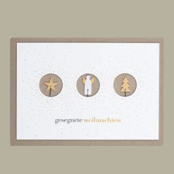 Räder Weihnachtsdrahtkarte Gesegnete Weihnachten