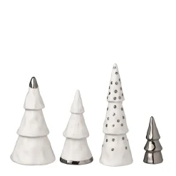 Räder Weihnachtswald 4er-Set Silberfarben