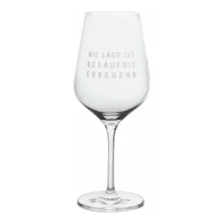 Räder Weinglas Die Lage ist besäufniserregend