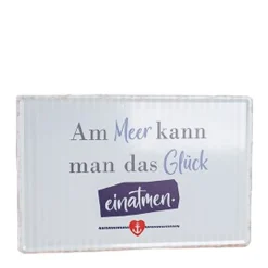 Schild Am Meer kann man das Glück einatmen