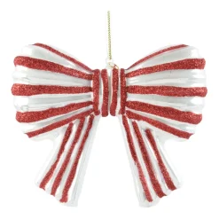 Schleife zum Aufhängen rot-weiß