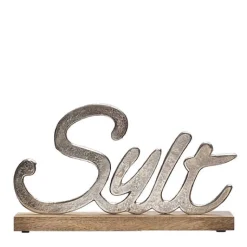 Schriftzug Sylt Aluminium