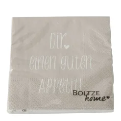 Servietten Dir einen guten Appetit Beige
