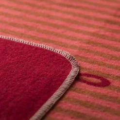 SILVRETTA Flanelldecke Schleifen bordeaux