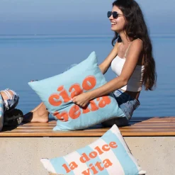 SILVRETTA Kissenhülle Ciao bella 50 x 50 cm