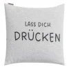 SILVRETTA Kissenhülle Lass dich drücken 50 x 50 cm