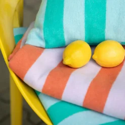 SILVRETTA Kissenhülle Streifen hellviola 40 x 60 cm