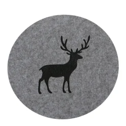 Tischset Hirsch Erik grau