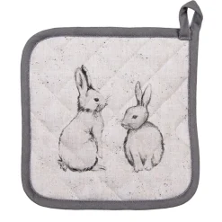 Topflappen Kaninchen beige