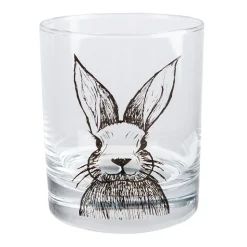 Trinkglas Kaninchen Halvar grau