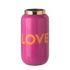 Vase Metall Fuchsia Love 12 cm