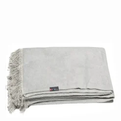 Vienna Wohndecke mit Fransen grau