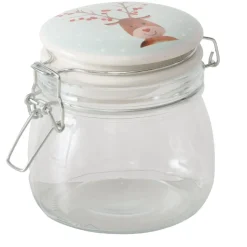 Vorratsglas Rudolf hellblau gepunktet