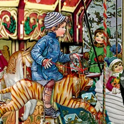 Wandadventskalender Weihnachtsmarkt