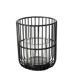 Windlicht Alvar Schwarz Klein